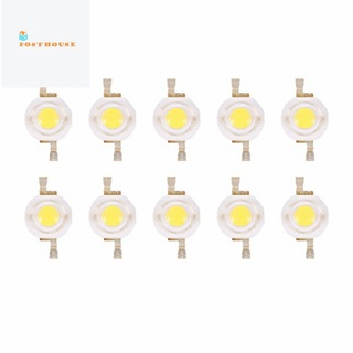 10 Pieces High Power 2 Pin 3W Warm White LED Bead Emitters 100-110Lm T1