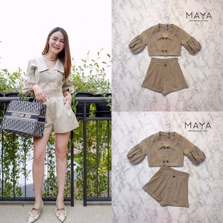 ชุดเซทเสื้อ+ขาสั้น (S/M/L) By MAYA