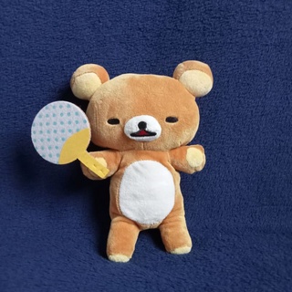 ตุ๊กตา​ ริลัคคุมะ​ Rilakkuma ถือไม้ปิงปอง​ ก้นถ่วง ขนาด​ 8 นิ้ว