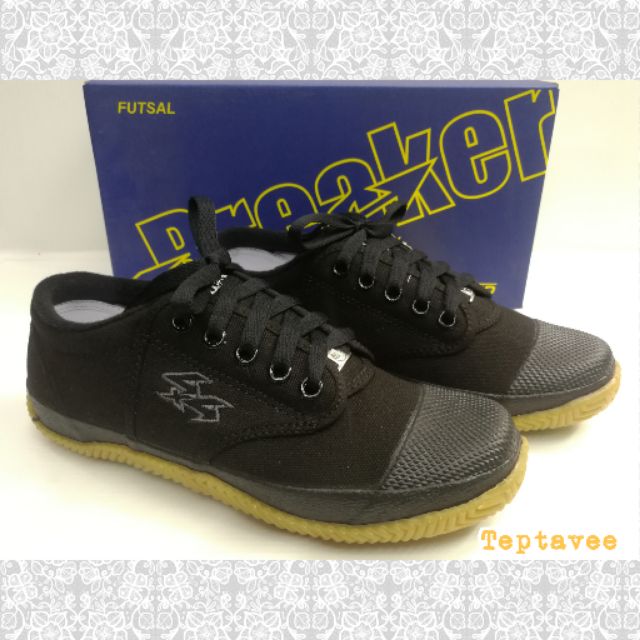 Breaker BK4 รองเท้าผ้าใบนักเรียน เบรกเกอร์ สีดำ เบอร์
