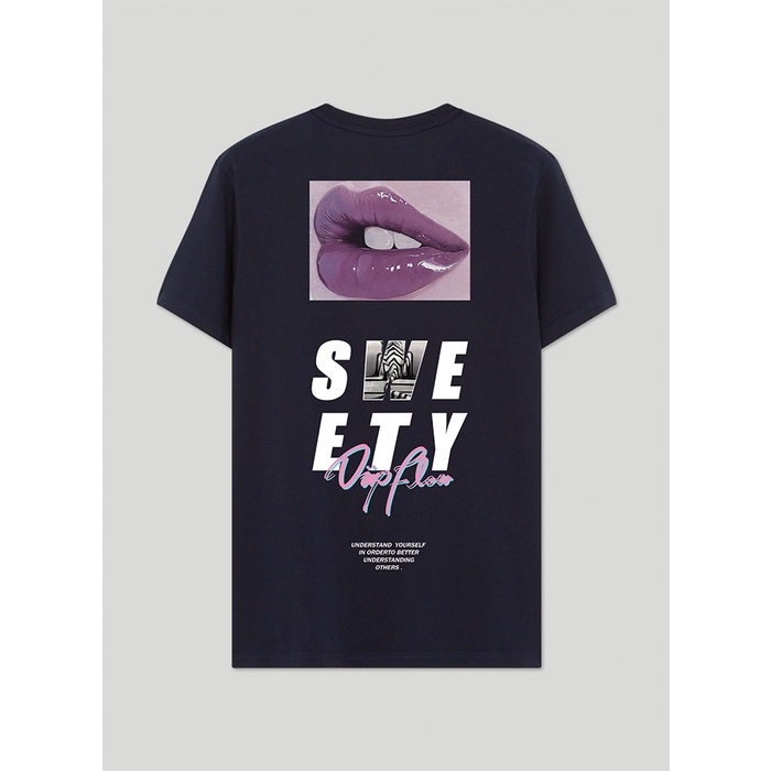 เสื้อยืดเเนวสตรีท เวอร์ชั่นเกาหลี SWEET #22010-1 BW2 、22000-1 BW1