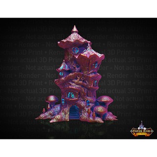 [Plastic] Fates End Dice Tower for Board Game/ Tabletop Games: Fairy Tower - หอคอยถอยเต๋า