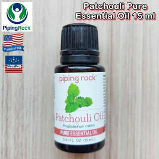 Piping Rock® Patchouli Pure Essential Oil 15 ml นํ้ามันหอมระเหย ใบพิมเสน แพทชูลี เข้มข้น