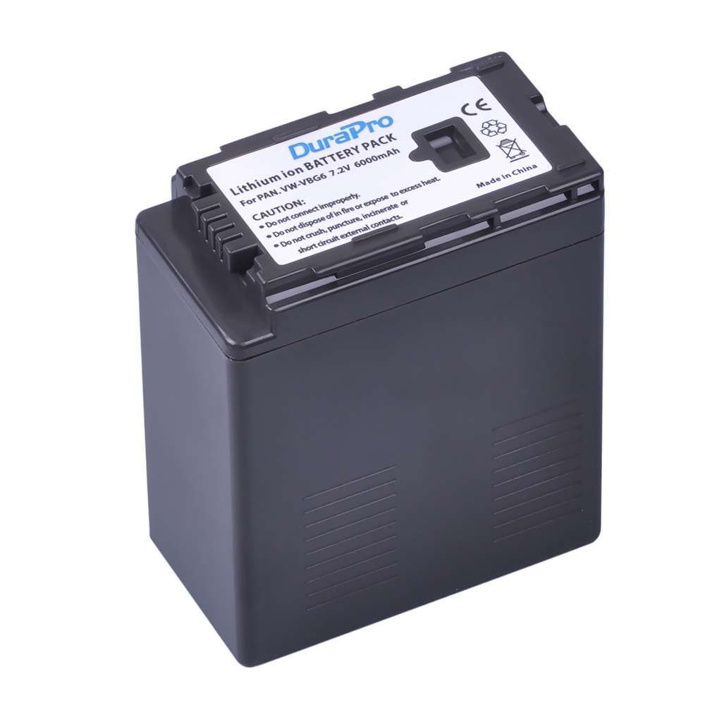1Pcs High-Capacity 6000mAh VW-VBG6 VW-VBG6GK VWVBG6 Battery for AG-AC7 AG-AC130,AG-AC160,AG-AF100,AG