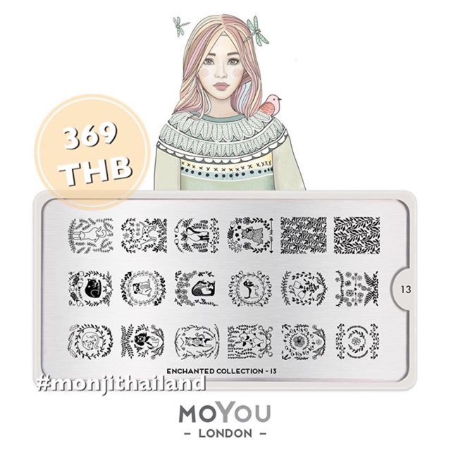 แผ่นแสตมป์เล็บ moyou london