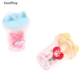 Cooltoy ขวดนมชานมจิ๋ว 1:12 DIY อุปกรณ์เสริม สําหรับบ้านตุ๊กตา 5 ชิ้น