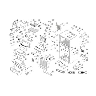 R-Z550TX อะไหล่ ตู้เย็น Hitachi รุ่น SF-R-Z550TX ชิ้นส่วน งานช่าง งานซ่อม อุปกรณ์ ศูนย์บริการ อะไล่แท้ R-Z550TX