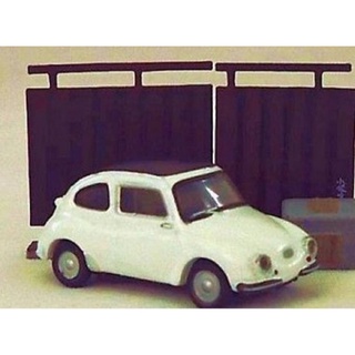 โมเดลจำลอง SUBARU 360 Miniature car Diorama Figure