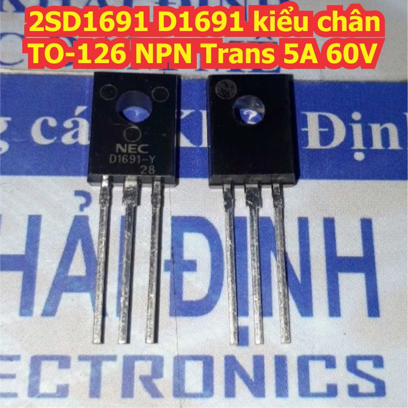 10 ชิ้น 2SD1691 D1691-Y D1691 พินประเภท TO-126 NPN ทรานซิสเตอร์ 5A 60V kde4372