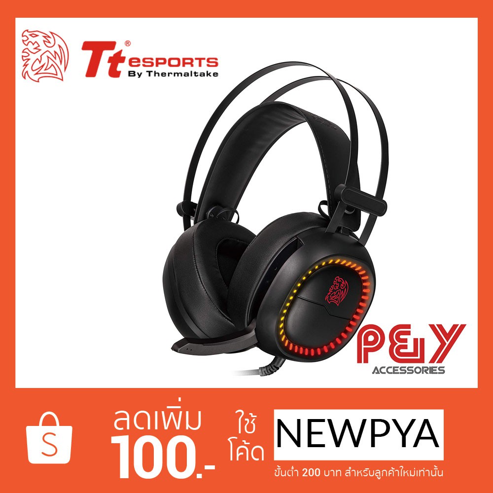 Thermaltake Tt eSports Shock Pro RGB Analog Stereo Gaming Headset