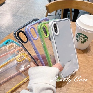 3 in 1 เคสโทรศัพท์มือถือใส แบบนิ่ม สีมาการอง สําหรับ iPhone 13 12 11 Pro Max X Xs Max Xr 7 8 Plus