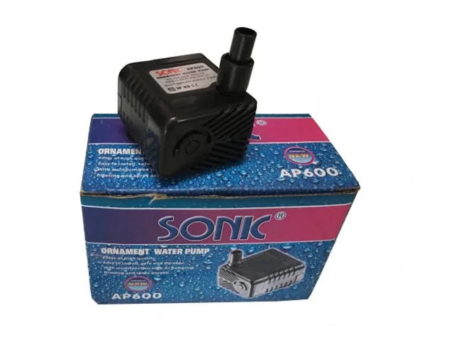 ปั๊มน้ำขนาดจิ๋ว SONIC AP 600 ปั๊มน้ำตู้ปลา อ่างปลา AP600 ใช้สายขนาด 8มิล