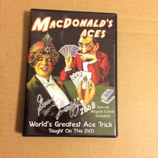 Macdonald’s Aces อุปกรณ์การแสดงเสริมไพ่ไบรท์แท้  magic trick