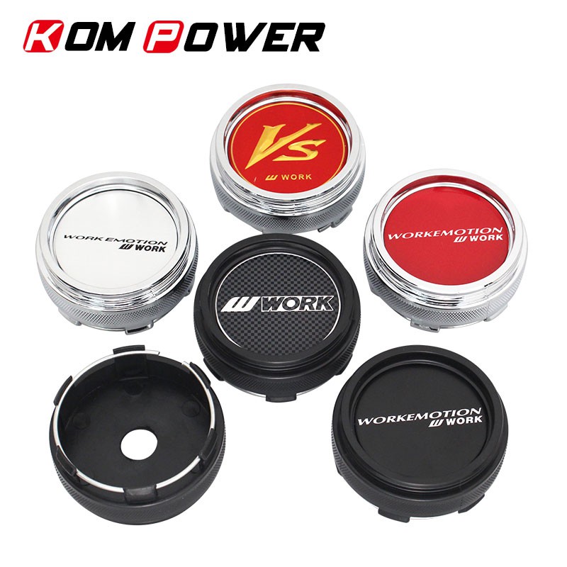 4ชิ้น 66มม ฝาครอบดุมล้อ WORK ศูนย์ล้อหมวกดุมล้อหมวก WORK EMOTION EQUIP VS ฝาครอบล้อ 62มม เส้นผ่านศูน