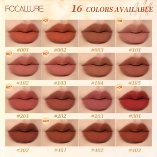 Focallure #Jasminemeetsrose ลิปสติก เนื้อแมตต์ นิ่ม กันน้ํา น้ําหนักเบา