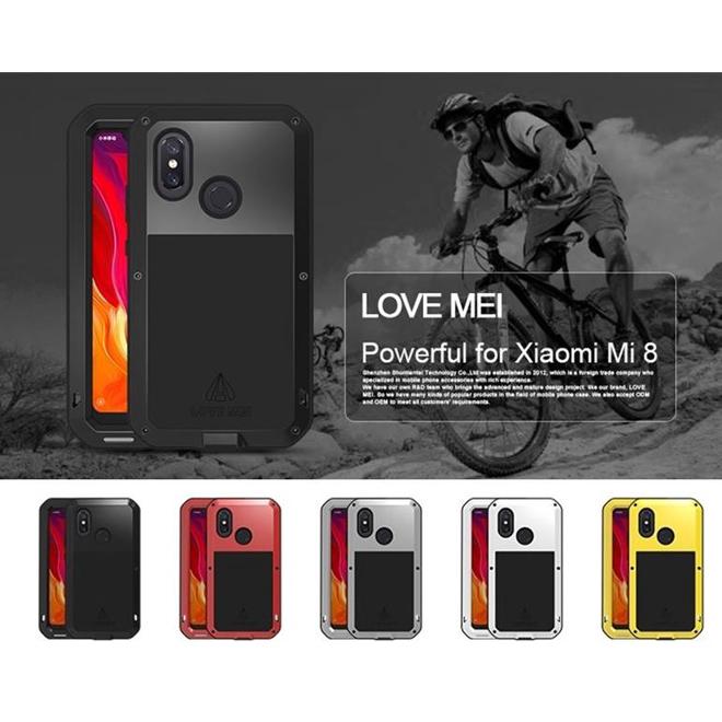 เคส สำหรับ Xiaomi Mi 8 Lovemei Powerful Metal Bumper [ปกป้องทั้งตัวเครื่อง]