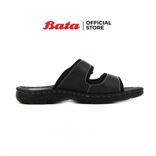 *Best Seller* Bata MEN'S SUMMER รองเท้าแตะผู้ชาย NEO-TRADITIONAL แบบสวม สีดำ รหัส 8616070 Mensandal Fashion SUMMER