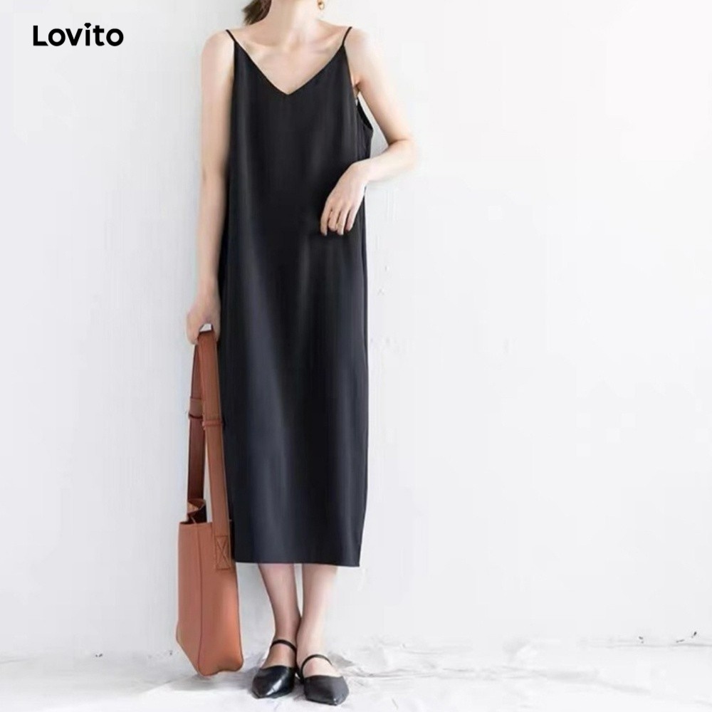 121000215 ข้อเสนอแนะจาก KOLSimple V คอแบน Lovito ชุด DRM1001 (สีดํา)