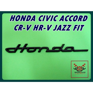 LOGO EMBLEM "BLACK" with for HONDA CIVIC ACCORD CR-V HR-V JAZZ FIT // โลโก้ ตัวอักษร สติ๊กเกอร์ติดรถ "สีดำ"