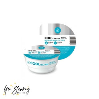 พร้อมส่ง! LINDSAY Cool Tea Tree Modeling Mask Cup Pack 28g.มาส์กกู้หน้าพัง