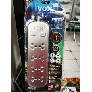 ปลั๊กไฟ VOX รุ่น CT-820(สินค้า 1 ชิ้นต่อ 1 คำสั่งซื้อ)