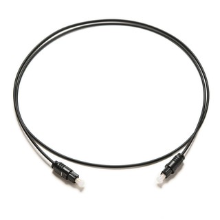 1m สายไฟเบอร์ออปติค สาย SPDIF สาย TosLink M/M (Black)