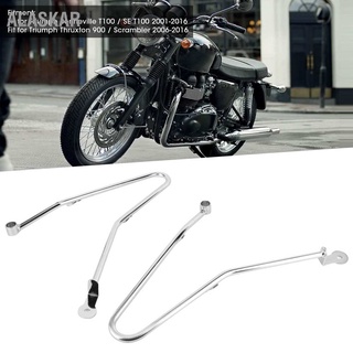 Alaskar อุปกรณ์เมาท์ขาตั้ง แถบรองรับกระเป๋าข้าง สําหรับ Triumph Bonneville T100 Thruxton 900