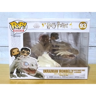 Funko Pop Rides Harry Potter - Harry , Ron &amp; Hermione on Gringott’s Dragon [6 นิ้ว] #93 (กล่องมีตำหนินิดหน่อย)