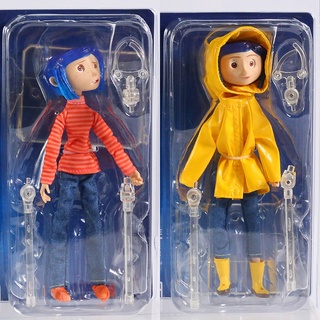 Neca เสื้อกันฝน ลายทาง สีเหลือง 7&amp;quot; ตุ๊กตาฟิกเกอร์ ABS/PVC ของเล่นสําหรับเด็ก