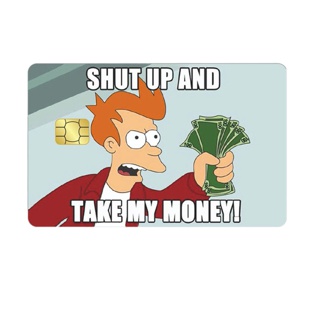 โปรโมชั่น : สติกเกอร์การ์ดผิว Take My Money สําหรับ ATM Etoll RFID