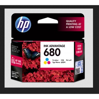 HP 680 COL Original Ink Cartridge Tri-color สีเหลืองสีฟ้าสีชมพู