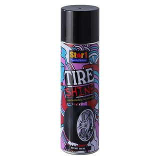 Car care solution TIRE SHINE STAR 1 500ML Car accessories Hardware hand tools น้ำยาดูแลรถยนต์ สเปรย์เคลือบเงายาง STAR 1