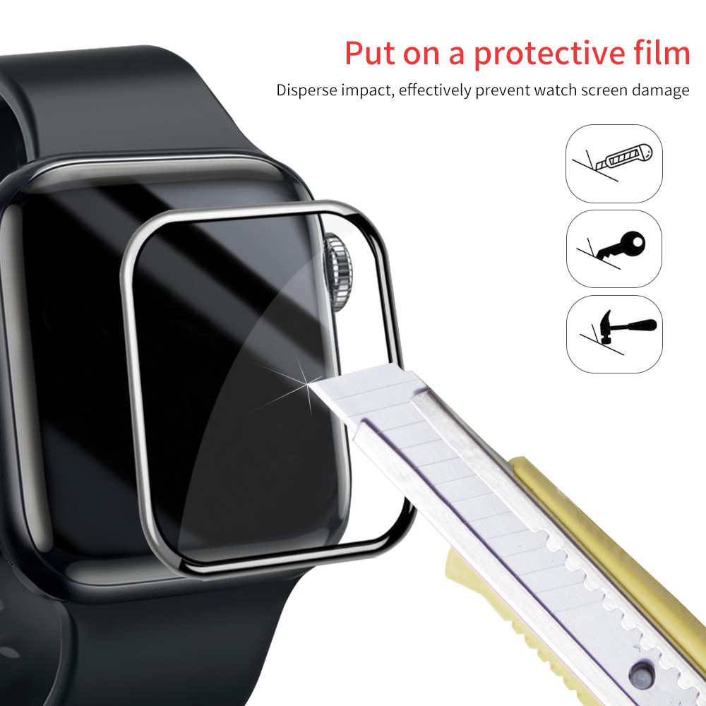 กระจกนิรภัยกันรอยหน้าจอ สำหรับ iWatch Series 7 4 3 2 1 SE 6 5 41/45/44/40/38/42 มม.
