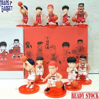 ชุดโมเดลฟิกเกอร์ Tien Slam Dunk Chibi Shohoku Team ขนาดเล็ก