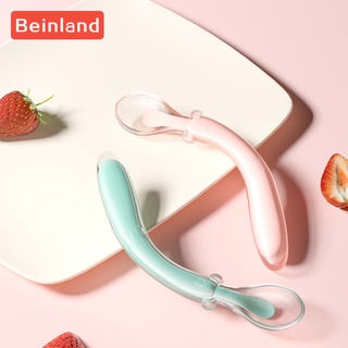 Beinland ชุดช้อนซิลิโคน งอได้ สําหรับเด็กทารก ฝึกทานอาหาร