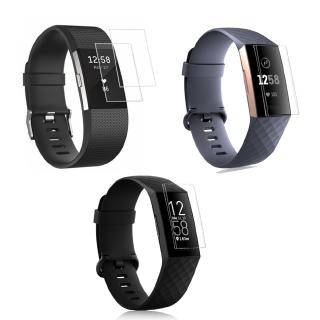 ฟิล์มกันรอยหน้าจอ แบบนิ่ม สําหรับ Fitbit Charge 2 3 4 5 Smart Watch