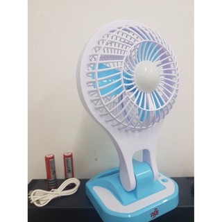 MINIFAN AF-001พัดลมขนาดใบ3 นิ้วปรับแรงลมได้ 3 ระดับชาร์จไฟในตัว/ มีโคมไฟLED ส่องสว่างอ่านหนังสือปรับความสว่างได้ 3 ระดับ