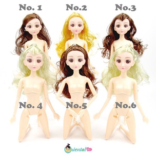 🌸พร้อมส่ง🌸ตุ๊กตาข้อต่อ ตา3D มี 6 แบบ ดัดแขนขาได้ ตุ๊กตาผู้หญิง ตุ๊กตาบาร์บี้ บาร์บี้