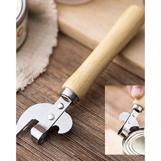 ที่เปิดกระป๋อง ด้ามไม้ Can Opener With Wooden Handle