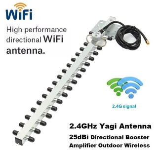 เสาอากาศ Yagi Wifi Anterna 25dBi High Gain Signal Booter ขยายสัญญาณ Wifi AP