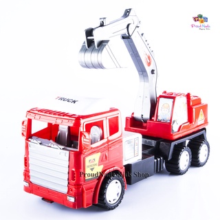 ProudNada Toys ของเล่นเด็ก รถก่อสร้าง FIRE BRIGADE NO.512A