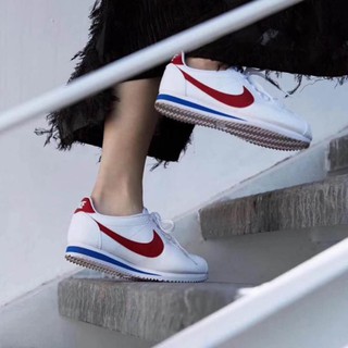 Nike Cortez รองเท้าวิ่งหนัง ระบายอากาศ สําหรับผู้ชาย และผู้หญิง