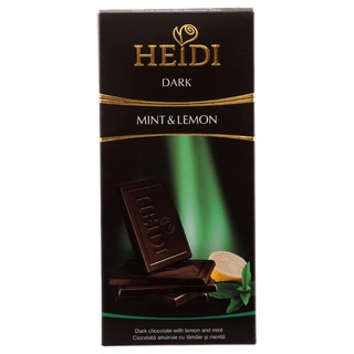 ไฮดี้ช็อกโกแลตผสมมะนาวและมินต์ 80กรัม Heidi Chocolate with Lemon and Mint 80g.