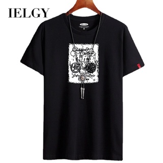 Ielgy【s-6xl】เสื้อยืดแขนสั้นลําลอง พลัสไซซ์ สําหรับผู้ชาย