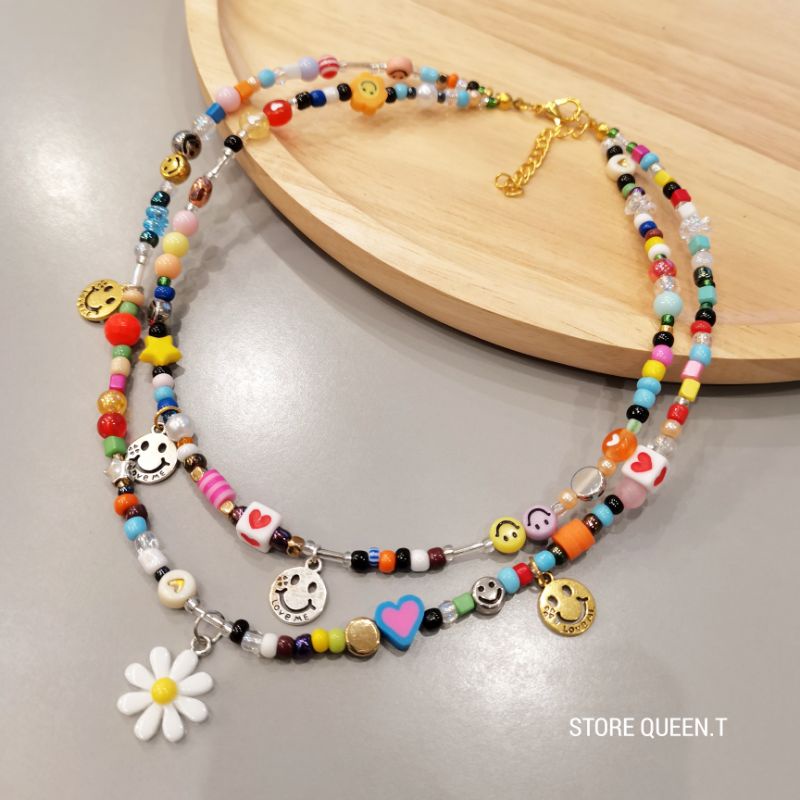 สร้อยคอ​ลูกปัด​สไตล์​โบฮ​ี​เมียน​ [2 เส้น] พร้อมส่ง ราคา ถูกที่สุด ดีลบีเคเค แกลเลอรีภาพที่ 5