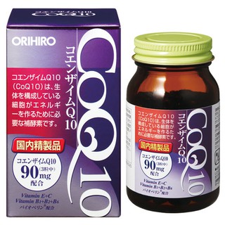 Orihiro Coenzyme Q10 90 แคปซูล / 30 วัน / Coq10 / อาหารความงาม / ส่งตรงจากญี่ปุ่น