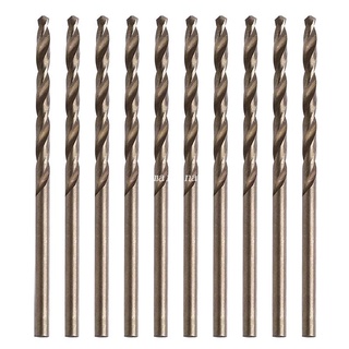 【MT】ดอกสว่านเกลียวโคบอลต์ ก้านกลม M35 HSS-Co 2.5 มม. 10 ชิ้น