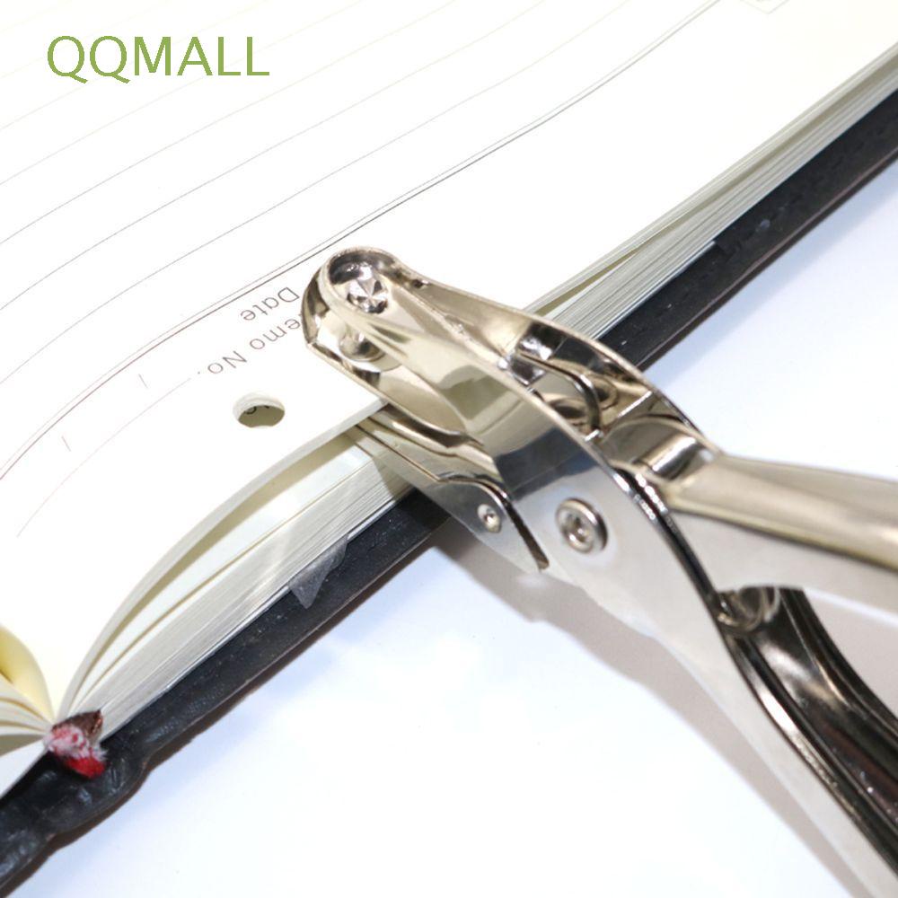 QQMALL 6mm Pore Diameter Hole Puncher Single Hole Hand Paper Punch Punch Pliers Circular Hole Shape Handmade Card Punches 1-8 Pages Paper Durable School Office Supplies Metal Punch Tool/Multicolor