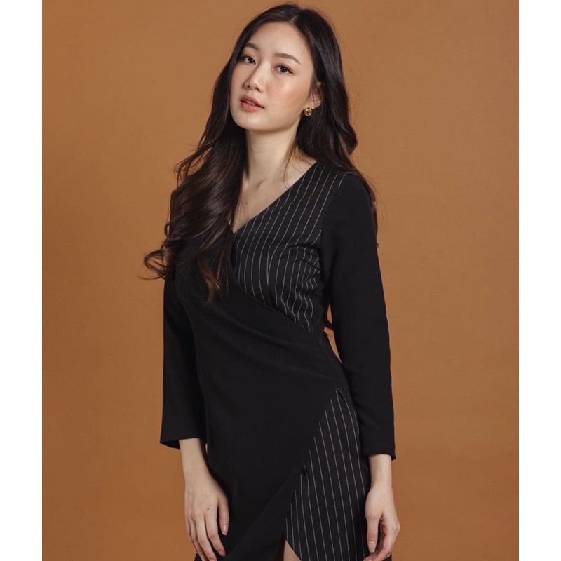 Nana dress black stripe mood (new shop 1250.-)