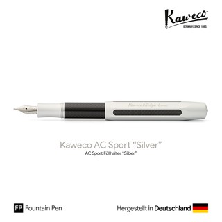 Kaweco AC Sport "Silver" Fountain Pen - ปากกาหมึกซึมคาเวโก้ เอซีสปอร์ต สีเงิน